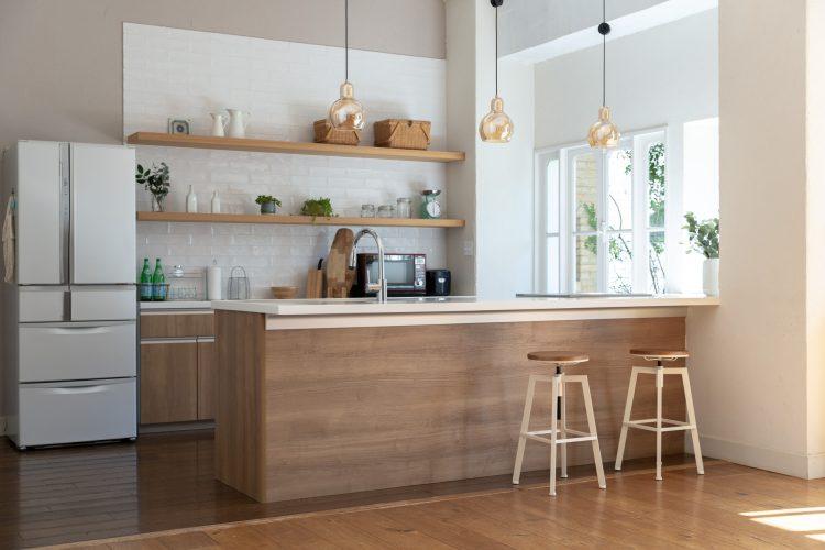 シンプルなデザインのキッチン
