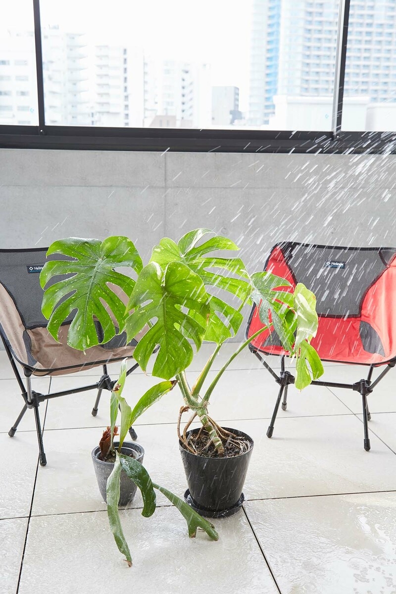 テラスは水使用可