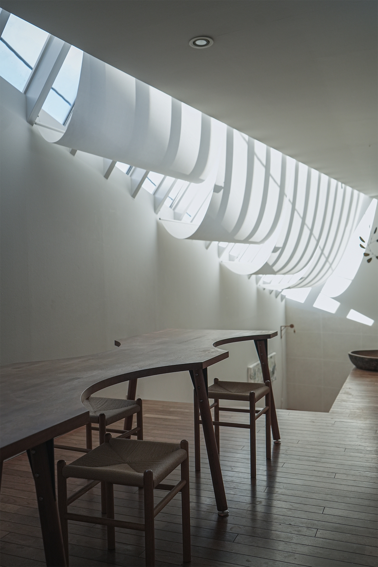 ルーバーからの光：南西向き