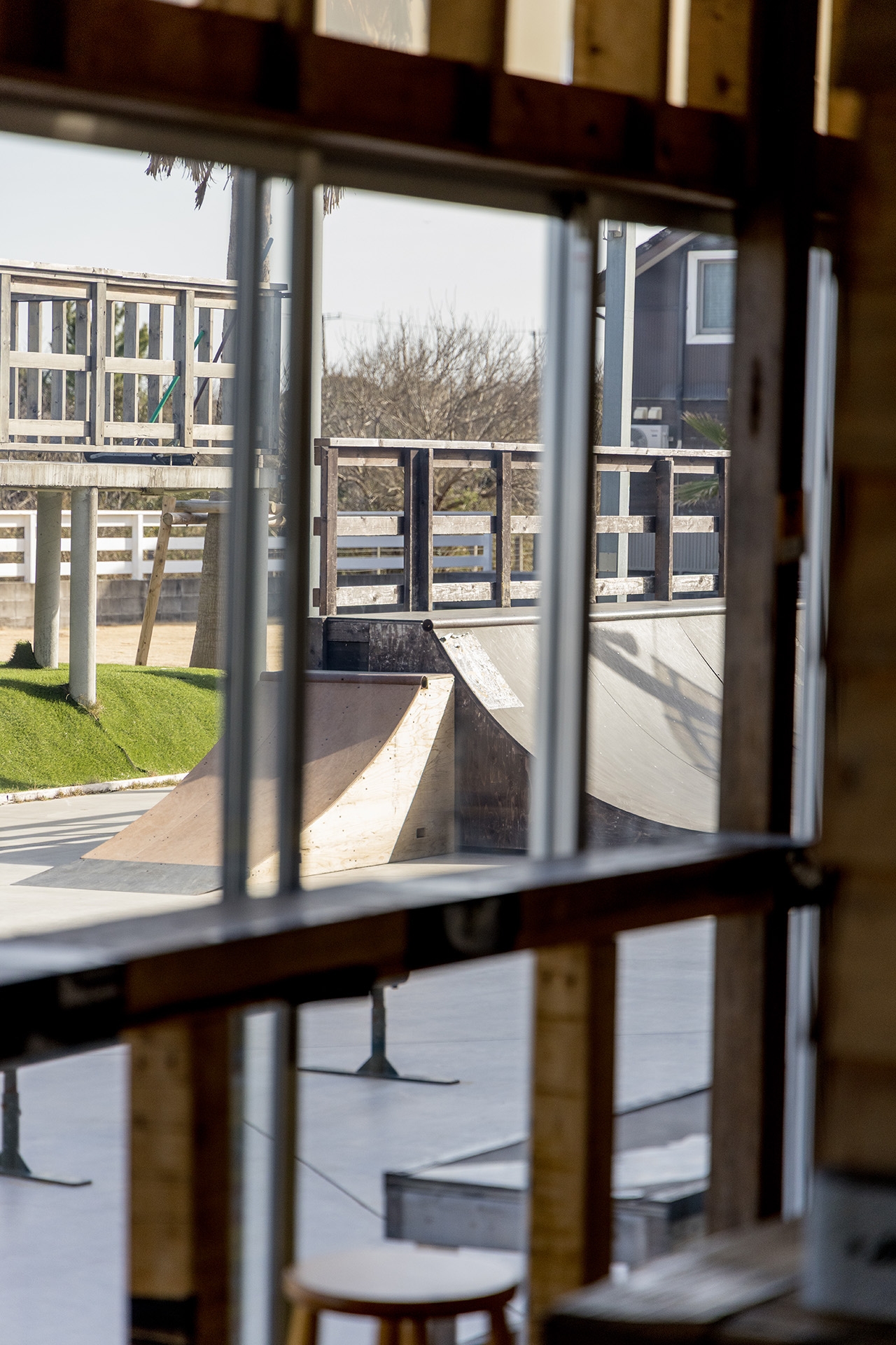 バーチカルランプ内から撮影したミニランプ