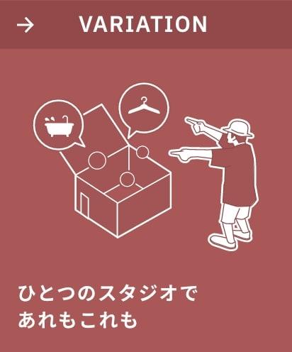 ひとつのスタジオであれもこれも
