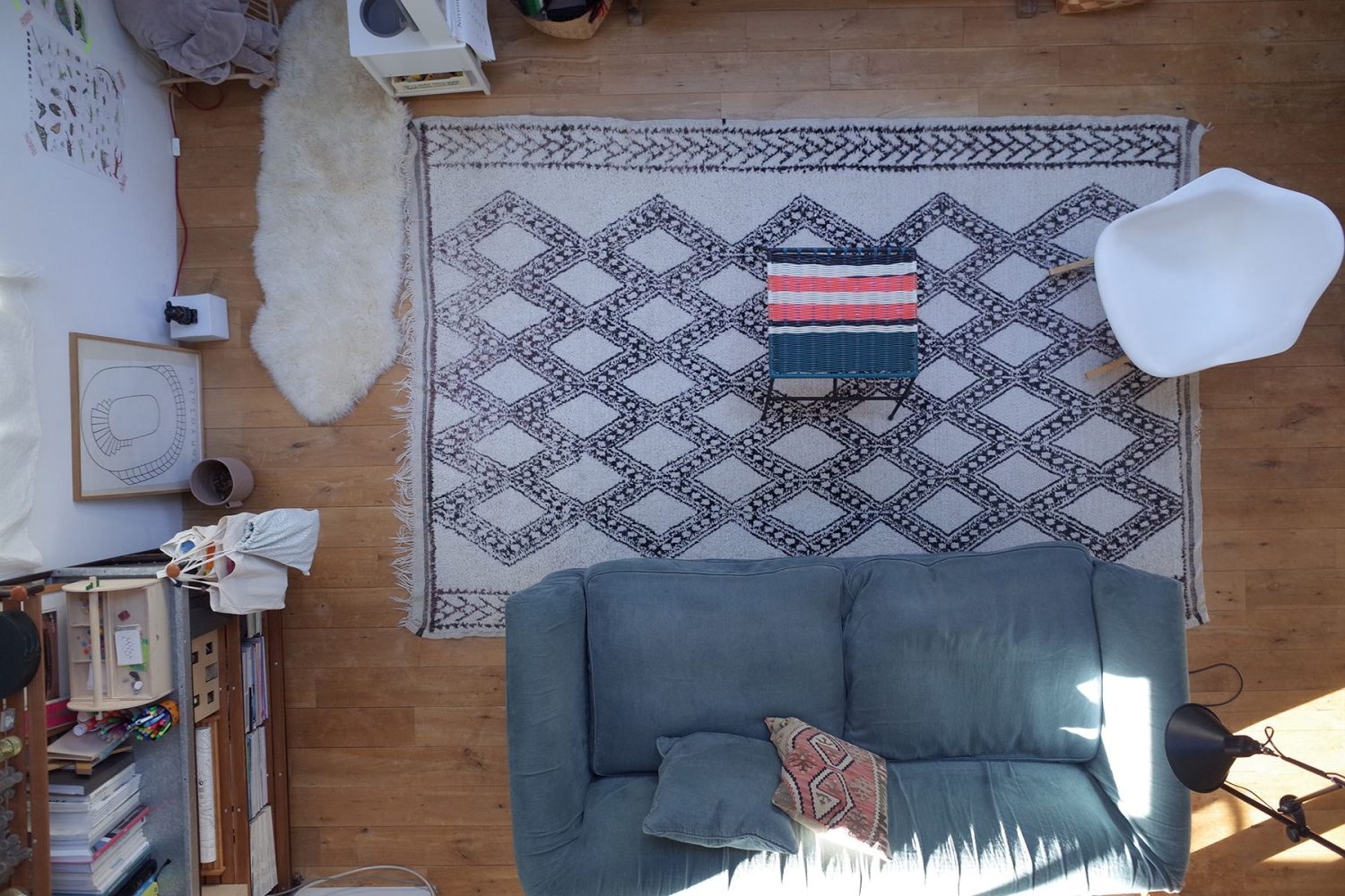 2Fからリビングを俯瞰撮影