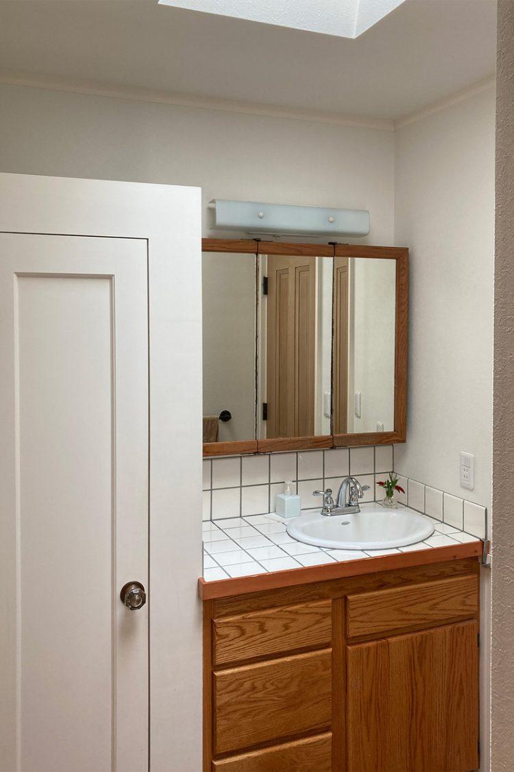 天窓のある洗面