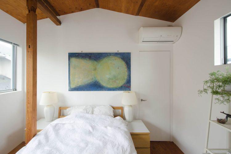 2Fベッドルーム(窓は南と北の2面)