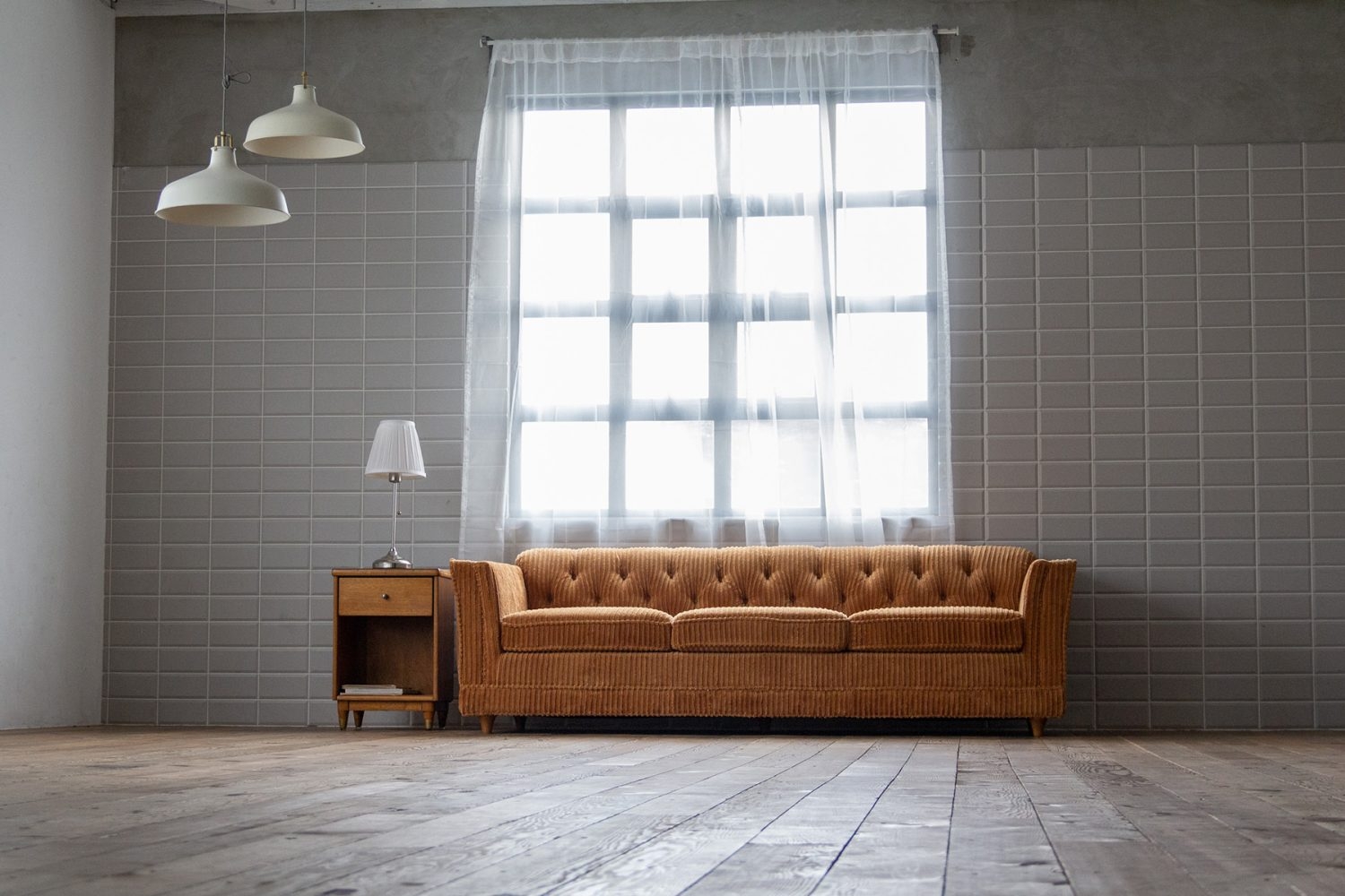 マットなグレータイル