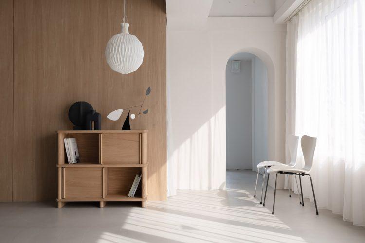 ナチュラルウッドとアーチ