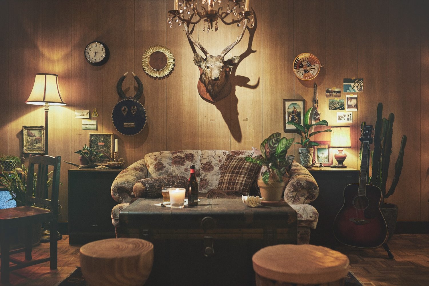 象徴的な剥製は外すことも可能