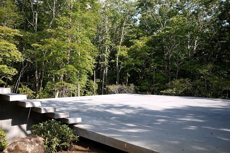 緑豊かな森に囲まれるスラブ / 夏