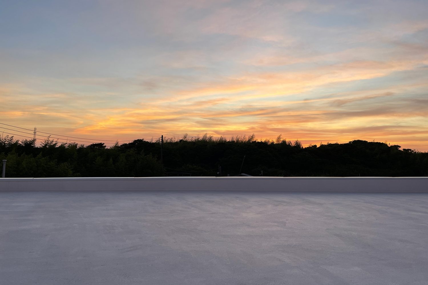 屋上のサンセット