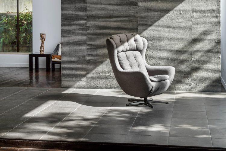 可動式グレイグラデ和紙壁