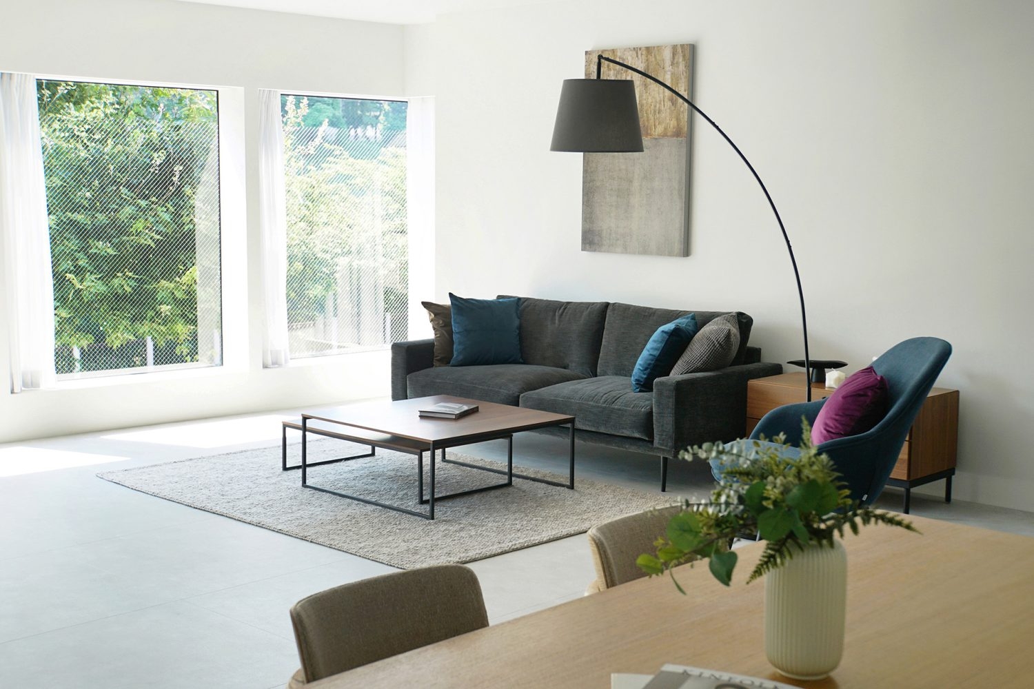 光と緑でリラックス空間に