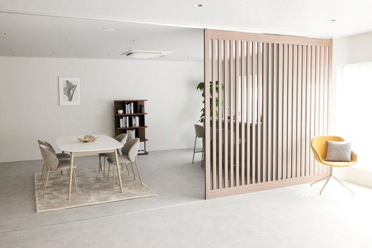 パーテーションで部屋分割可