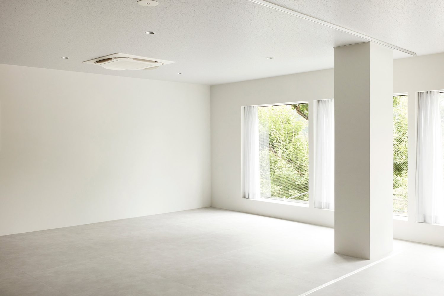 すっきりとした空間にも