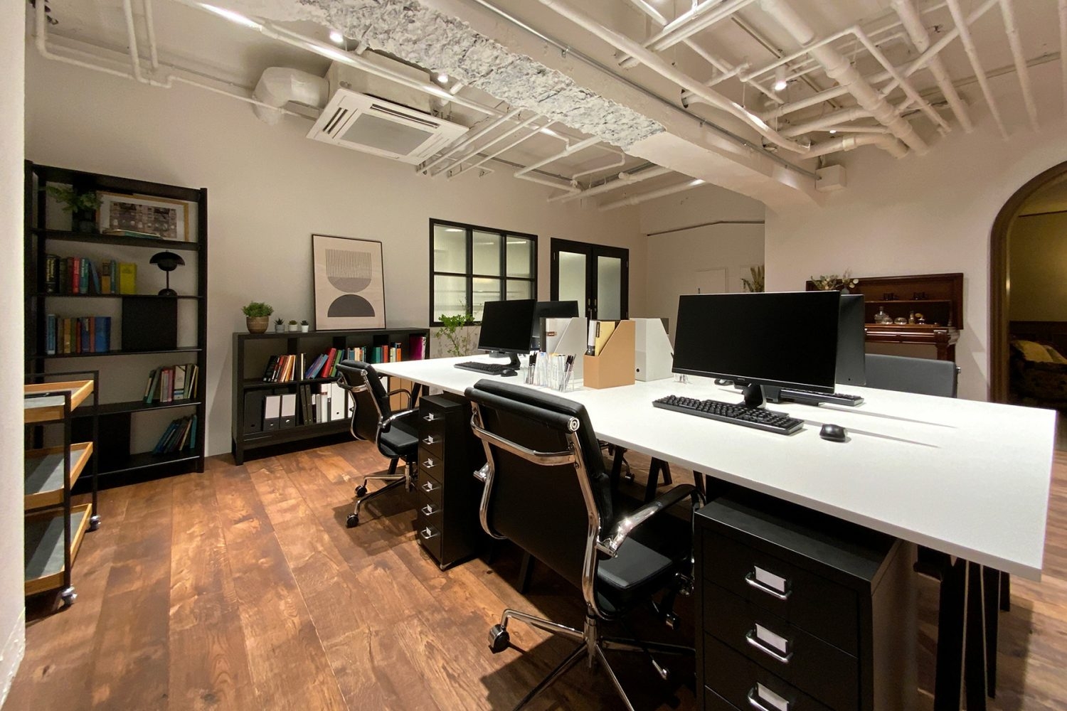 夜間 室内照明使用