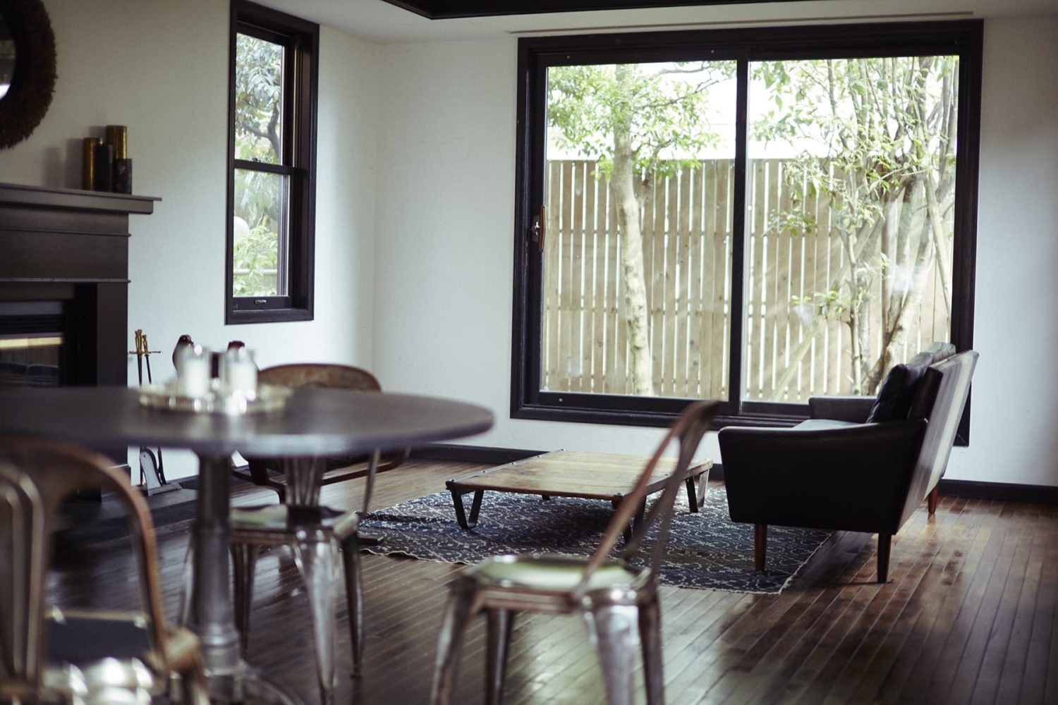 ダイニングルームの外はテラス