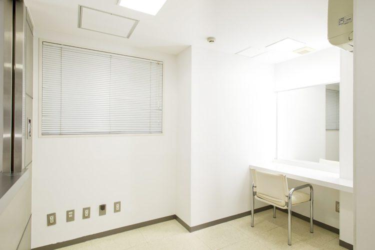 3Fに位置するメイクルーム