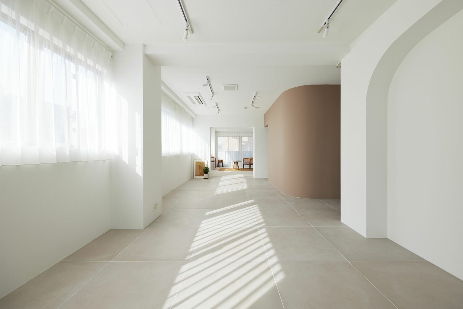 南からの自然光が部屋全体に