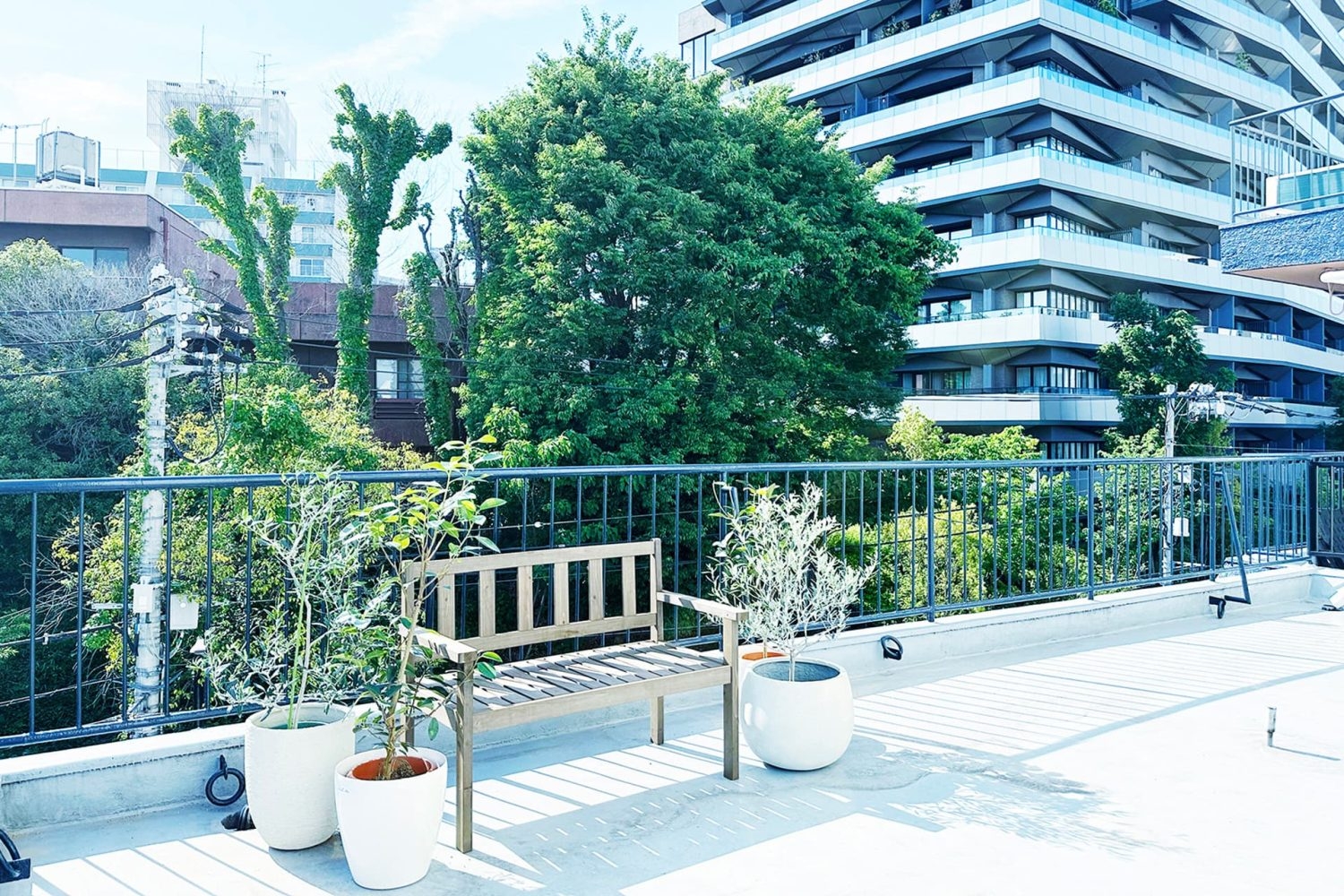 バルコニー西側