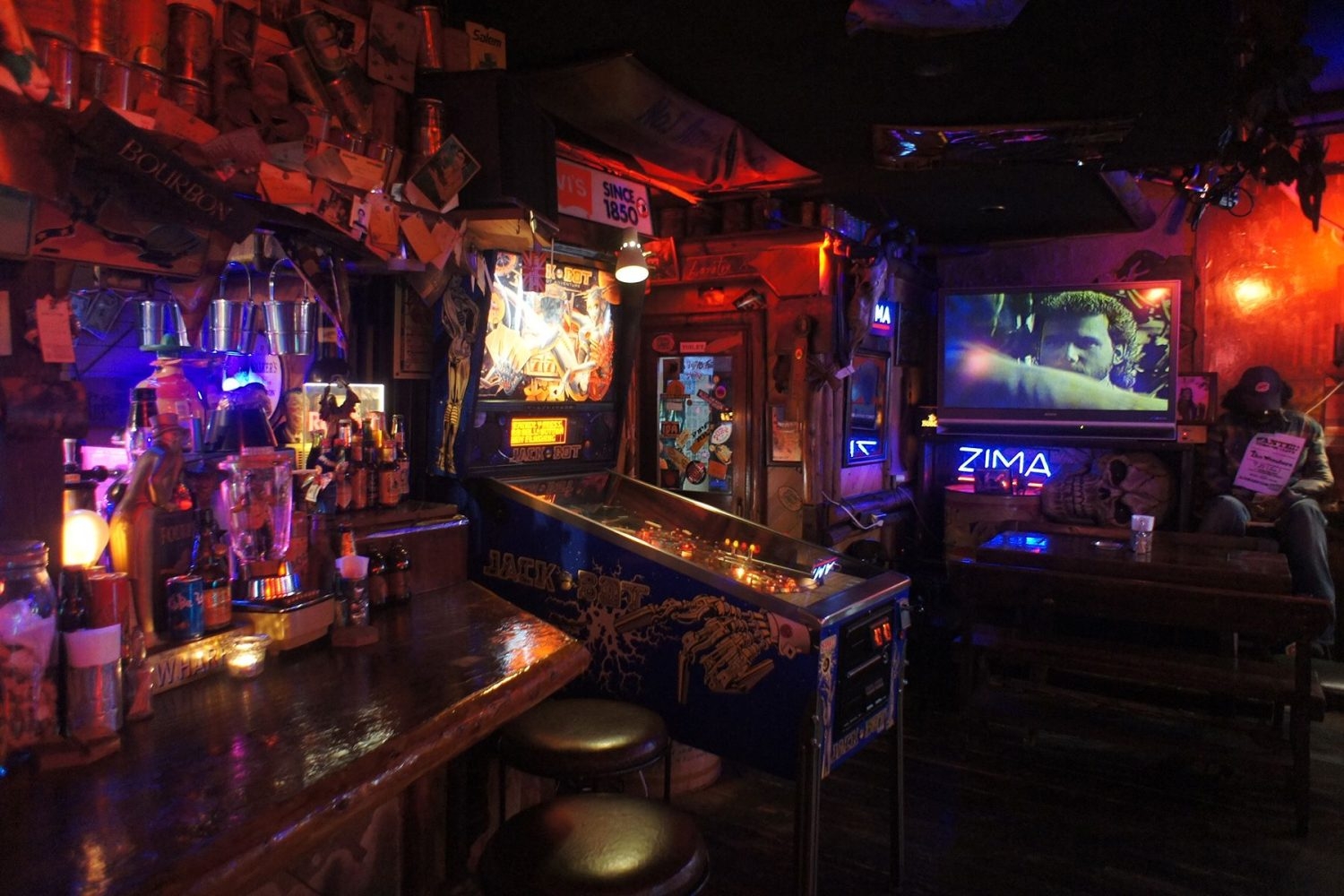 カウンターから奥側