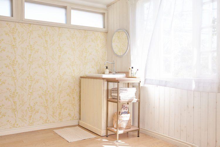 ボタニカル柄の壁紙