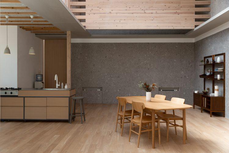 アイランドシンクや作業台を移動して