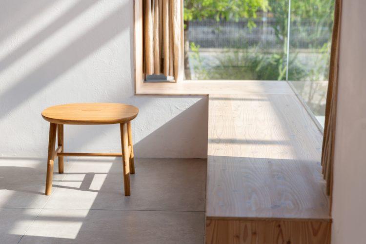 高さにこだわったベンチ