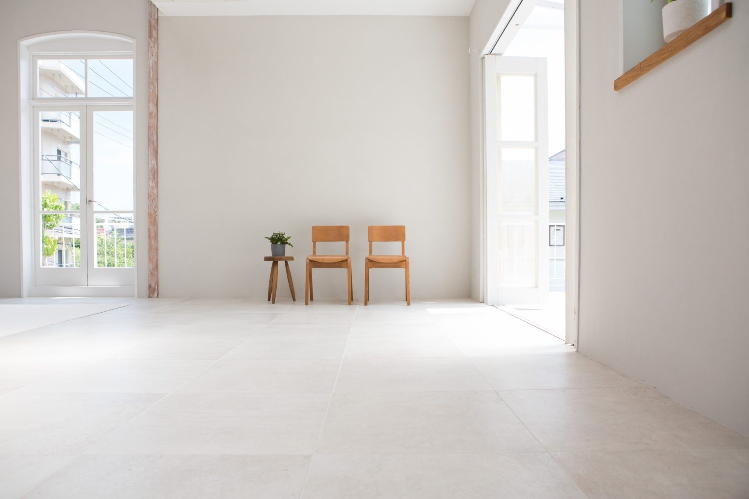 タイルスペースもワントーン