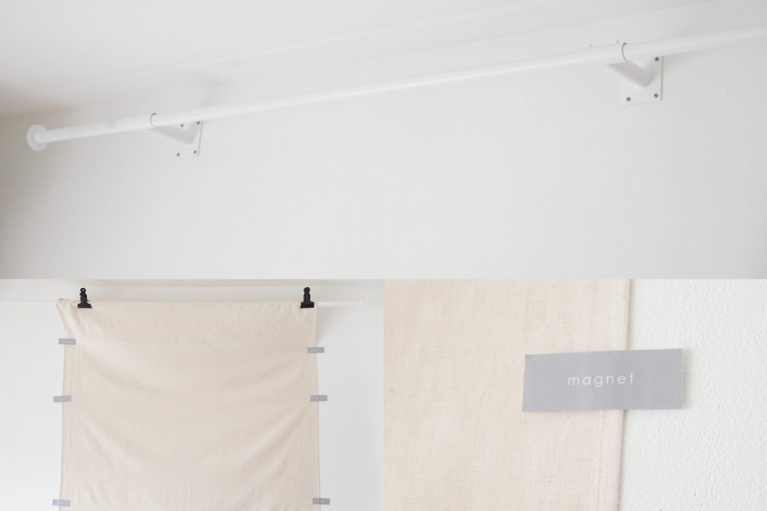 布や商品などを下げれるポール