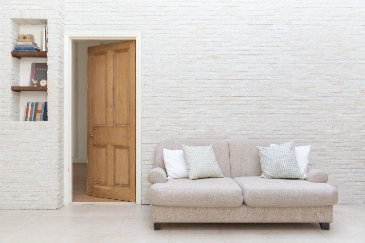 ゆったりとしたソファ