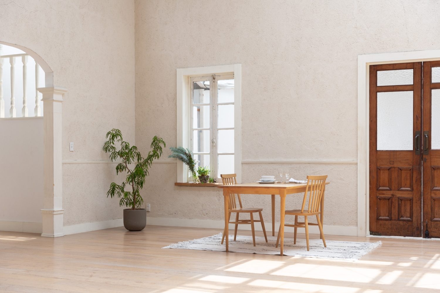 ダイニングの撮影も