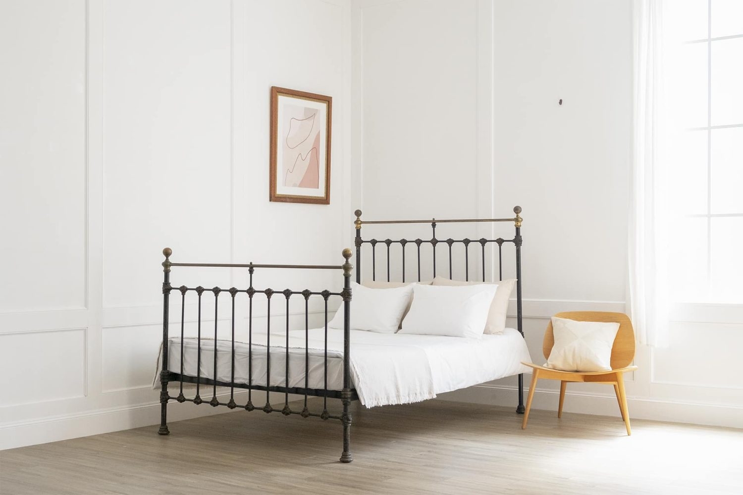 装飾壁のベットルーム