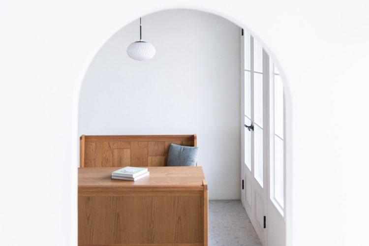 かわいいアーチ型の開口