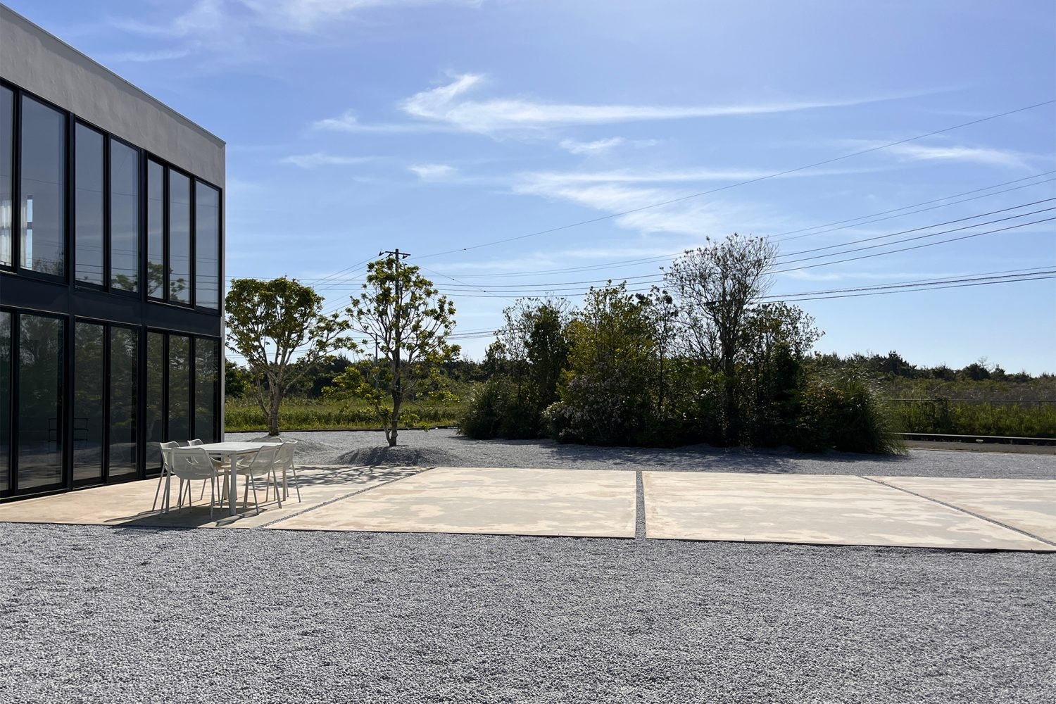 約25mのコンクリートアプローチ