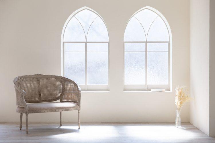 デザイン性のあるアーチ窓