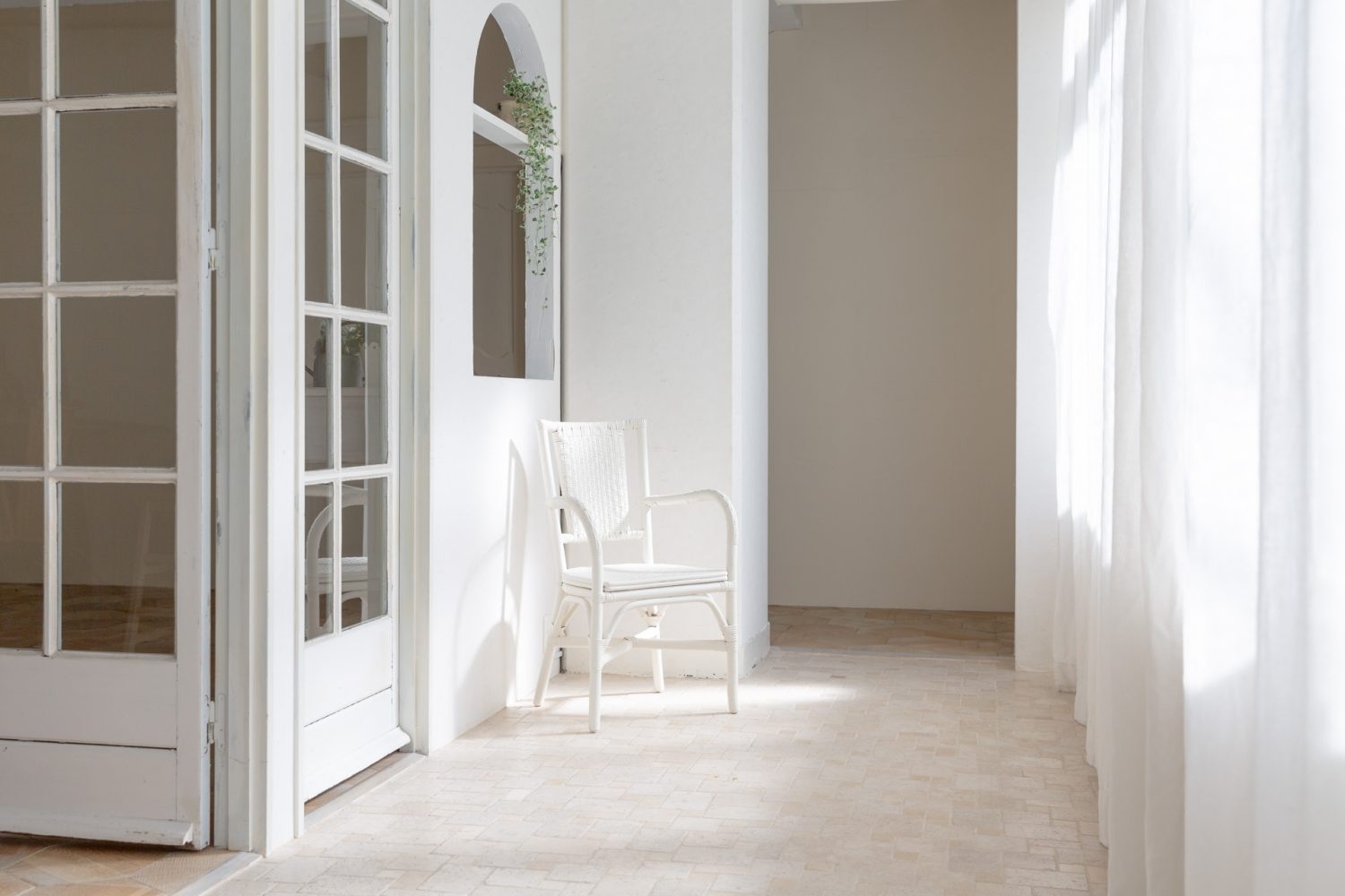 南面からの優しい光