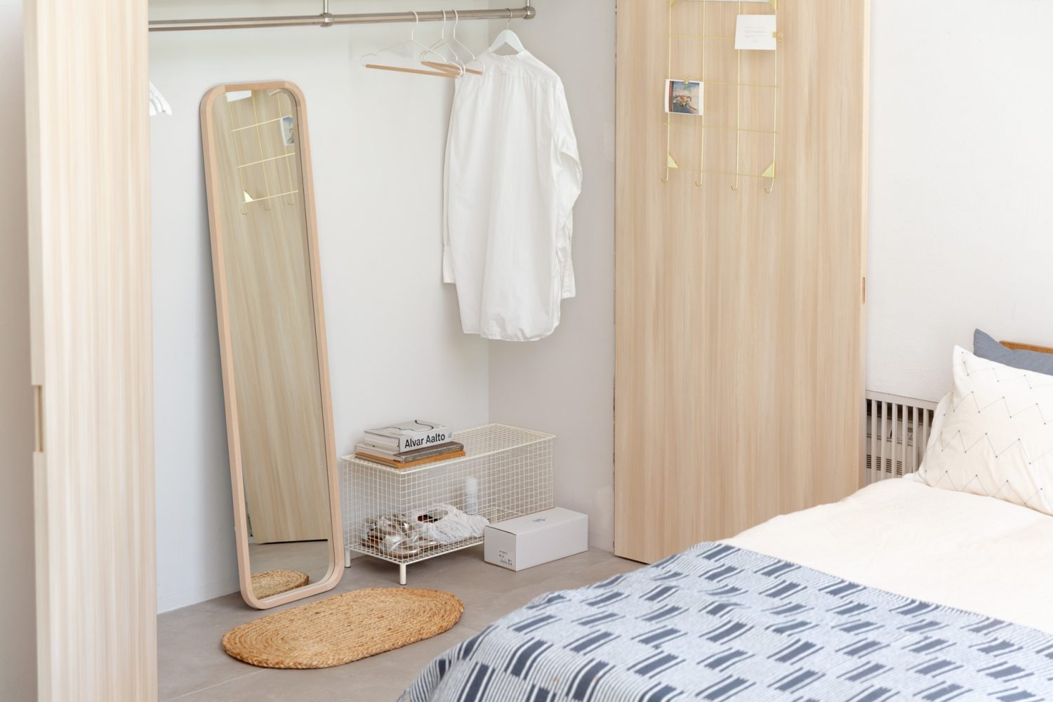 丁寧に作りこまれたクローゼット