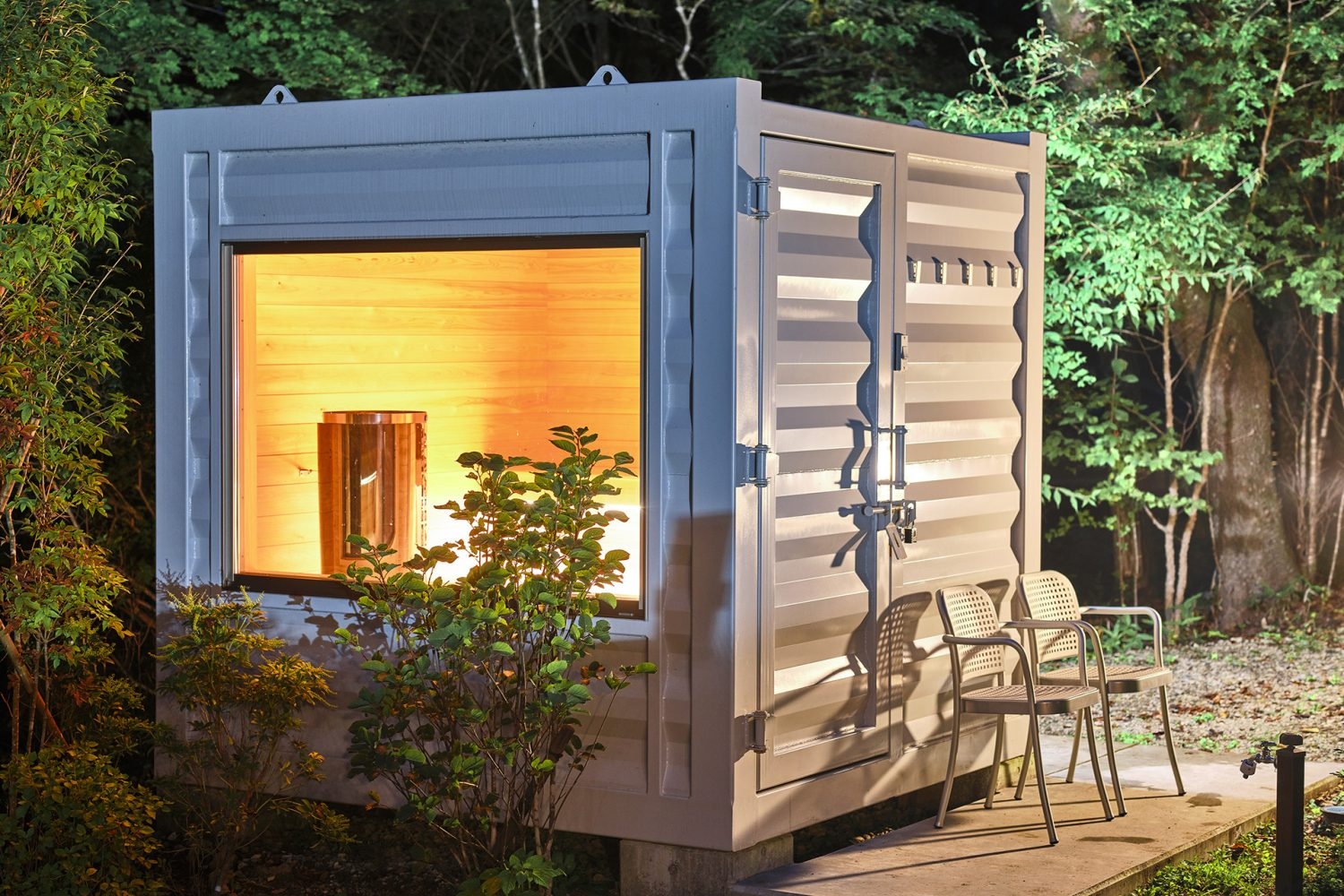 オプション:夜間のサウナ撮影も相談可