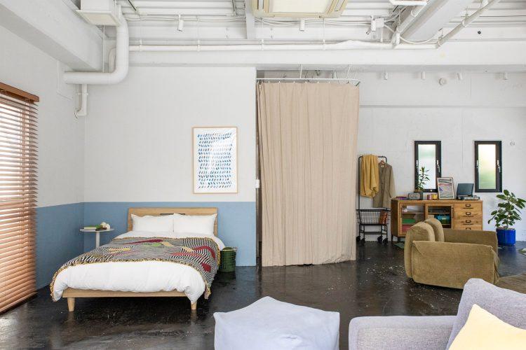 玄関、EVホールはカーテンで仕切れます