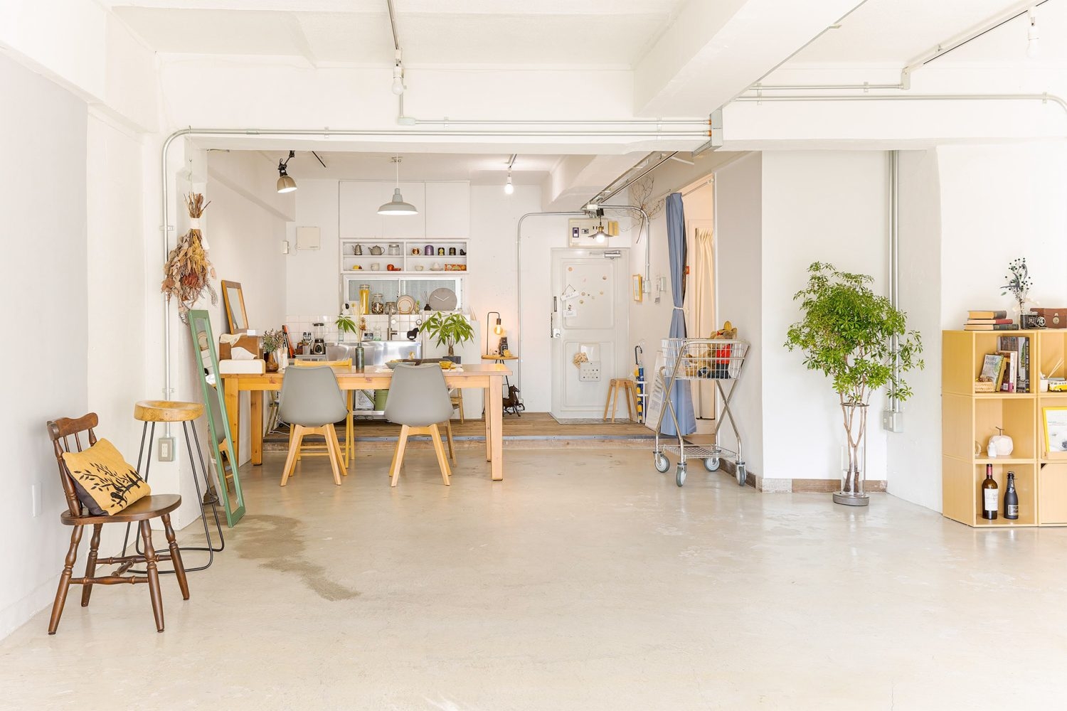 入口側にはキッチンと洗面所