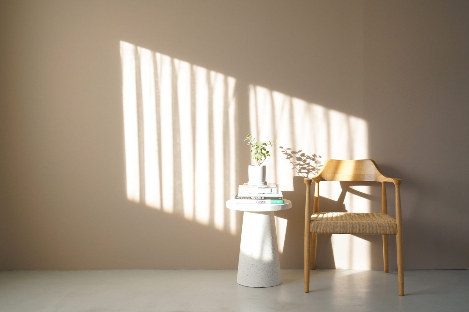 ベージュ壁を新設