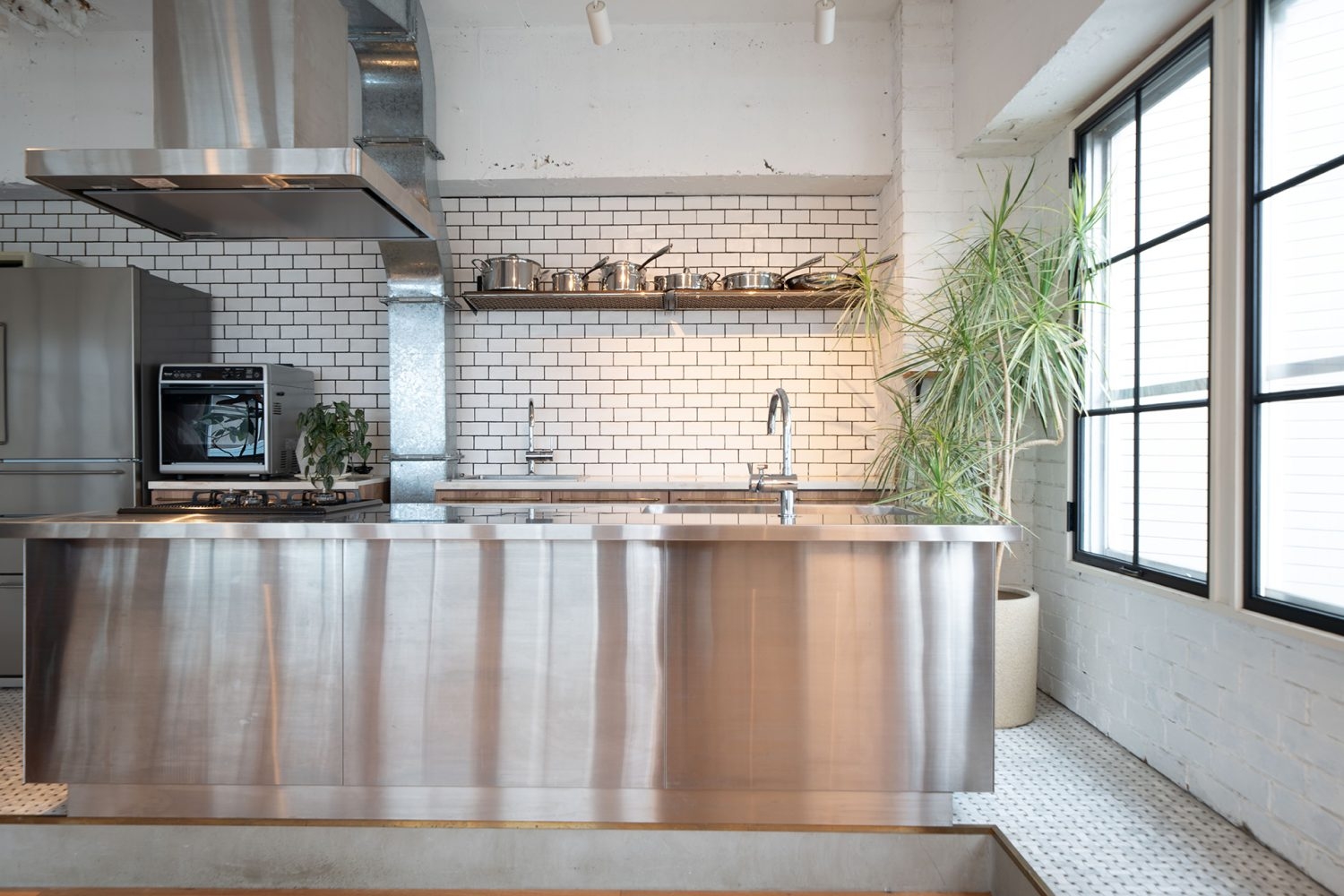 実際に調理可能なオープンキッチン