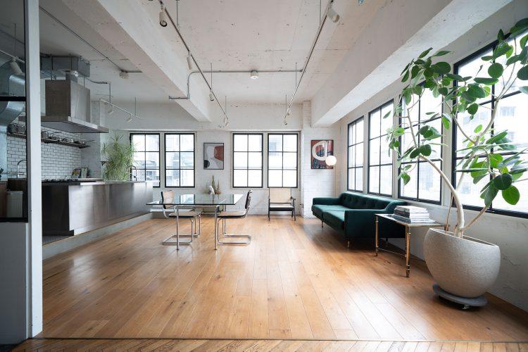 2面採光の明るい空間