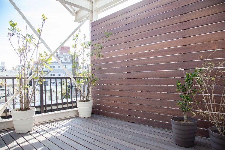 ウッドデッキは2m×3.4m