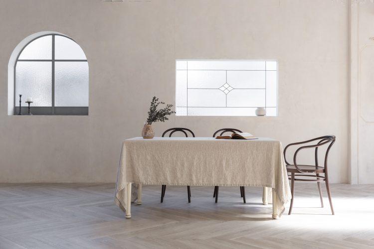 やわらかい色で統一された空間