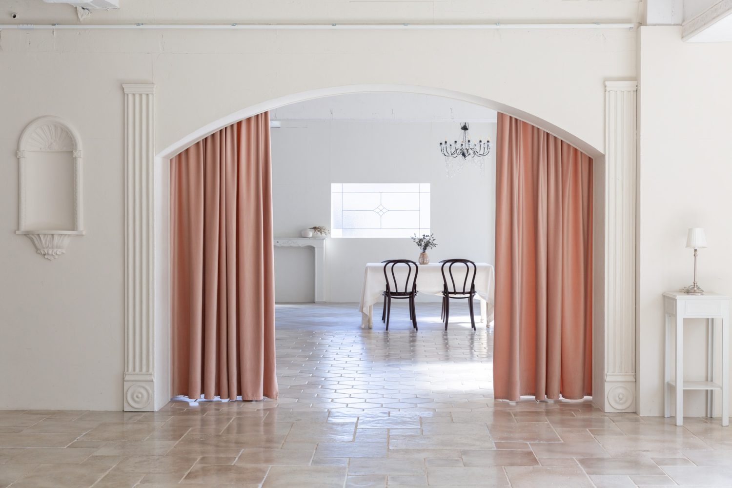 ベルベッド素材のカーテン