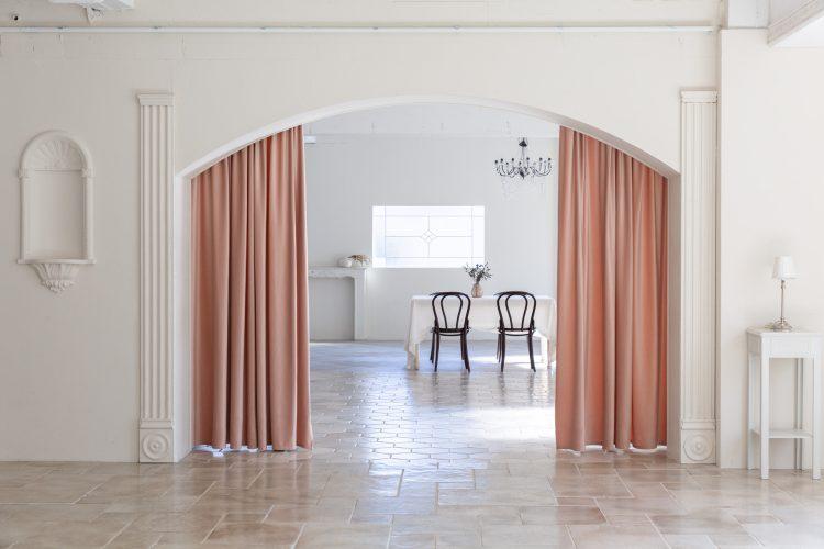 ベルベッド素材のカーテン