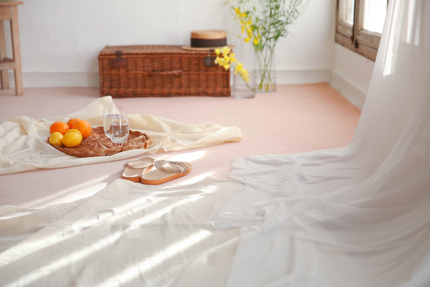 ファブリックやプロップを使って撮影のバリエーションも豊富に