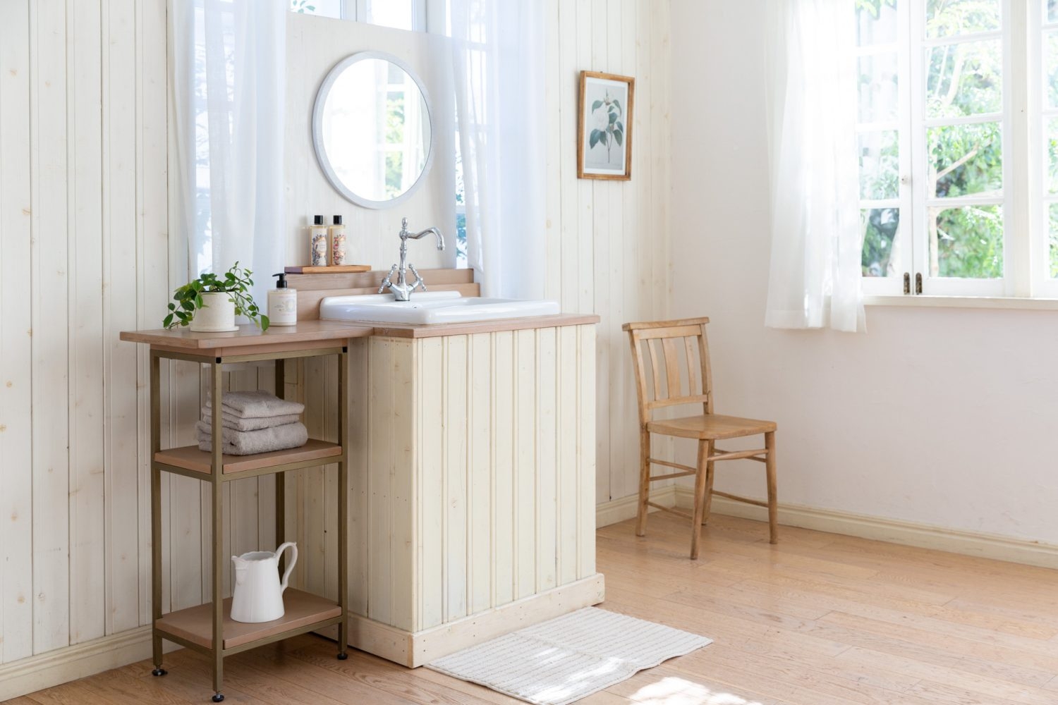 洗面は移動可能