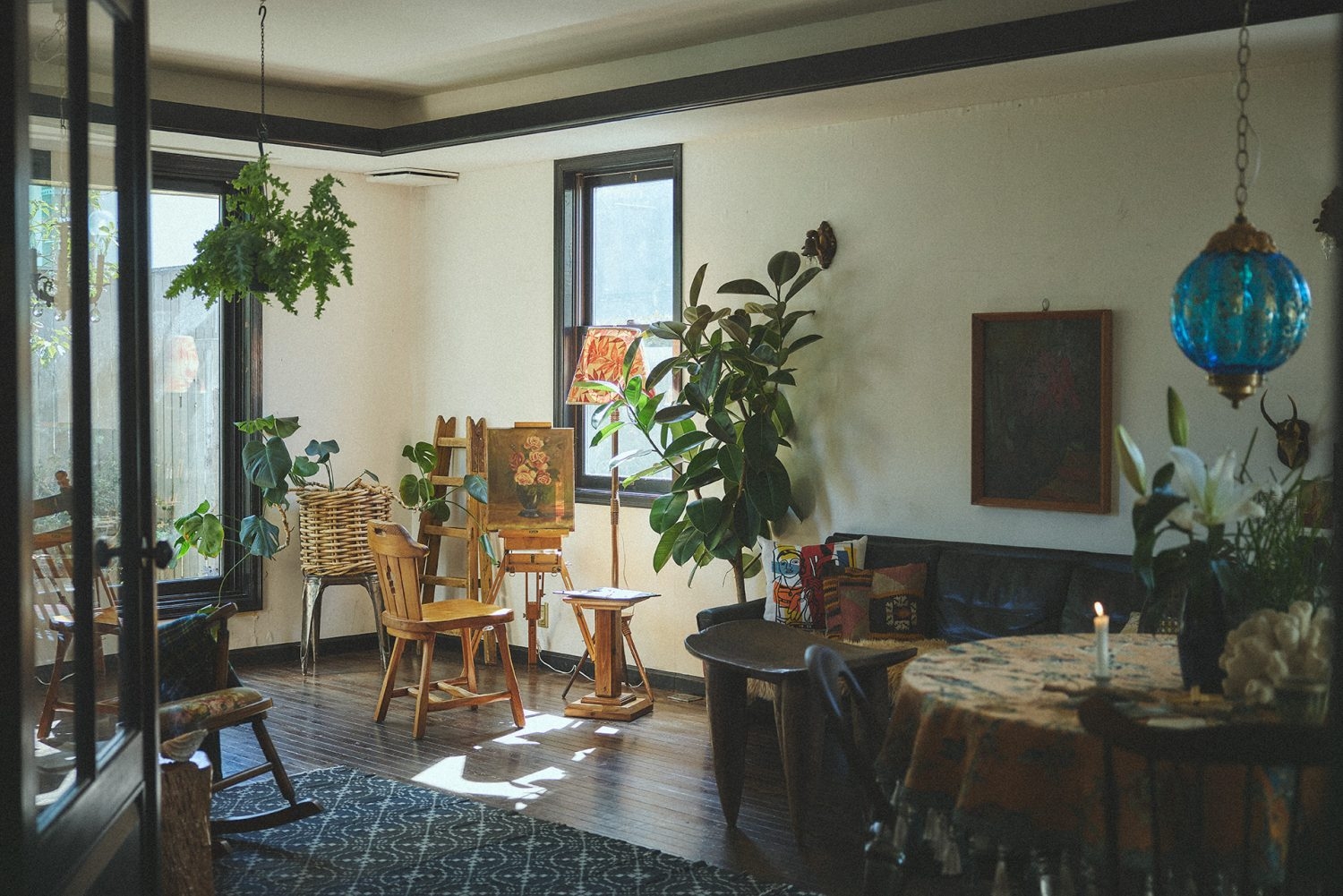 アーティストが住んでいるようなスタジオ