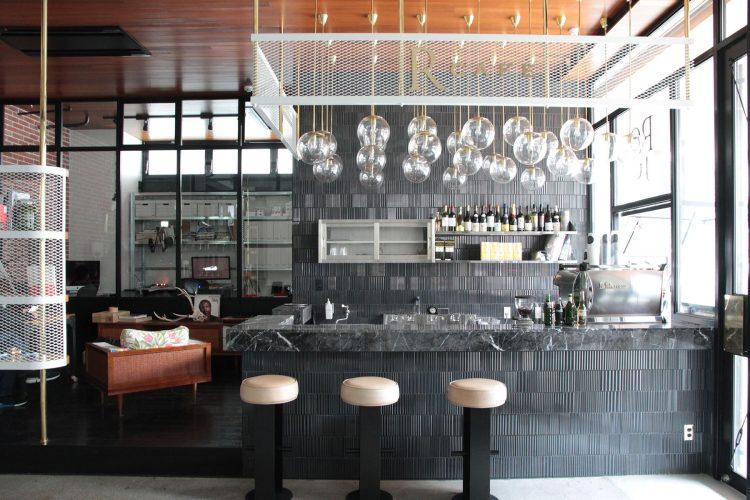 cafe 大理石のカウンター